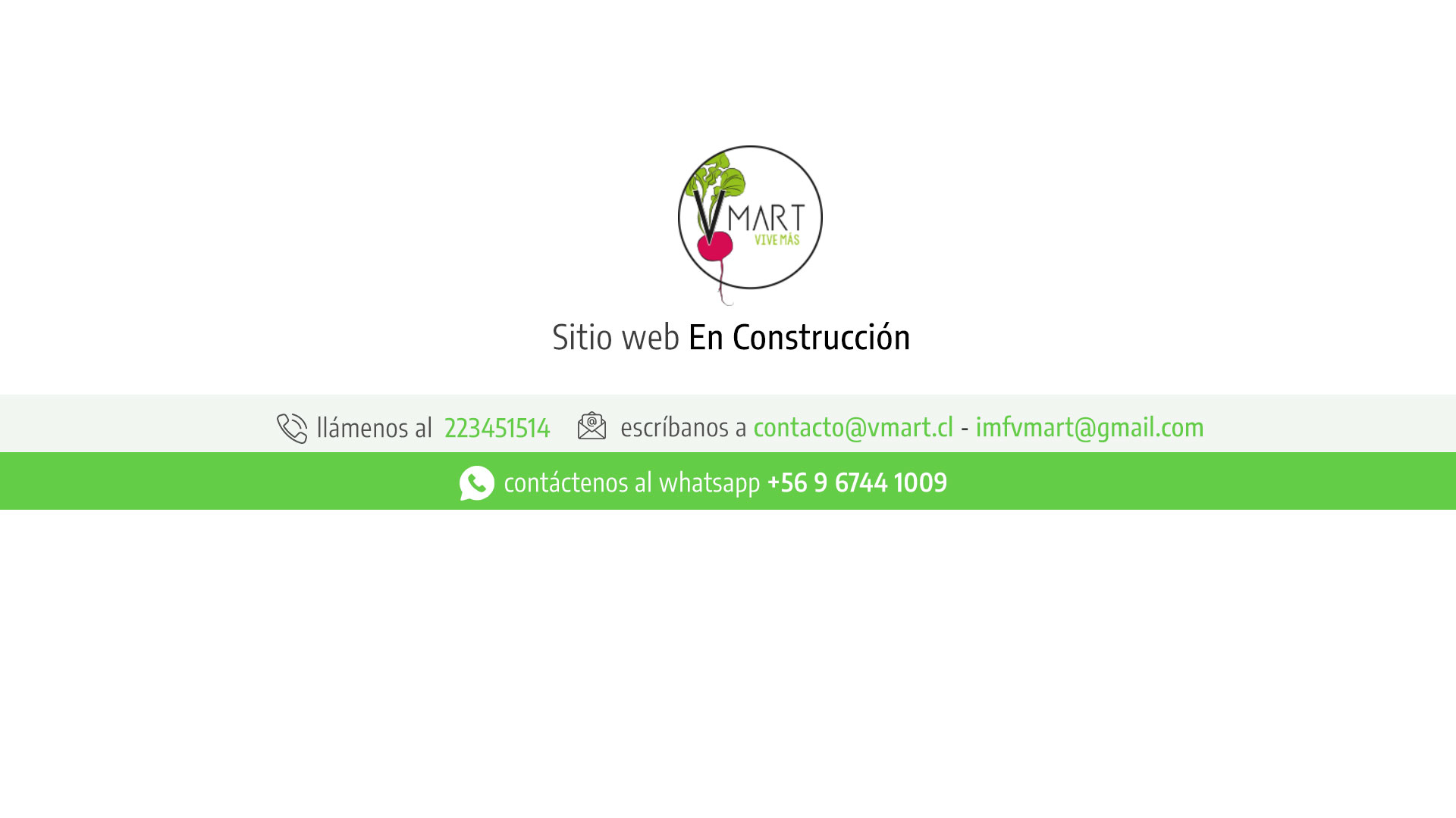 Sitio Web en Construcción